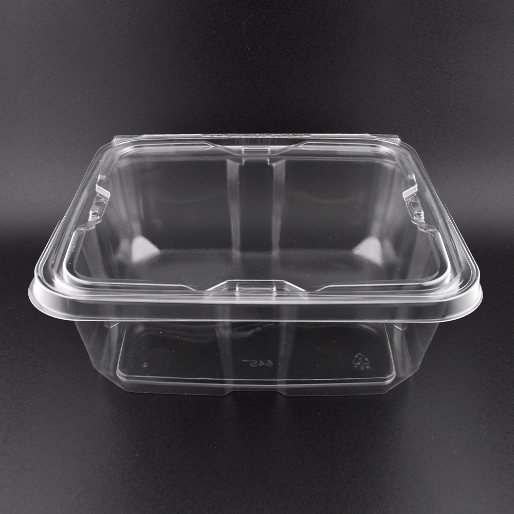 64oz Anti-fog Clear Hinged Tamper Evident Container 150/cs - Image 3