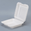 PP White Hinged Container with vent 8x8x2.7'' 150pcs/cs