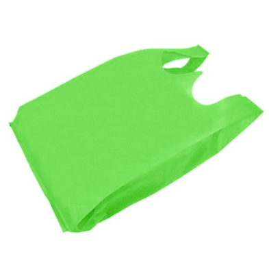 Green Fabric T-Shirt Bag 13+7x23 (XL) 40GSM 300/cs