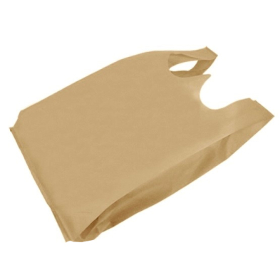 Kraft Fabric T-Shirt Bag 12+7x23 (L) 40GSM 300/cs - Image 2
