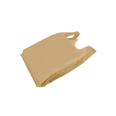 Kraft Fabric T-Shirt Bag 8.75+5x17 (S) 25GSM 600/cs - Image 2