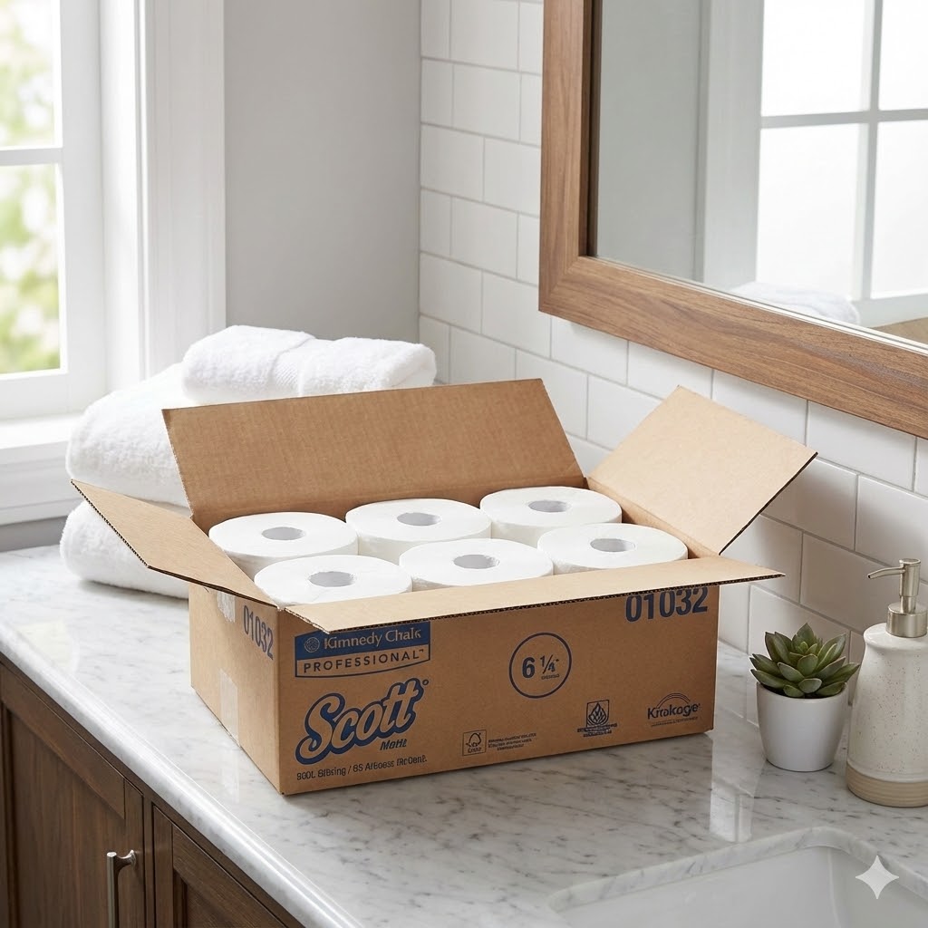 Kuger 2ply Center Pull White Roll Towel 600' x6rolls/cs